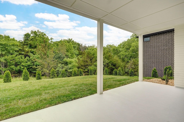 3725 E Woodhue St, Springfield, MO 65802 - view of patio / terrace with a view of trees