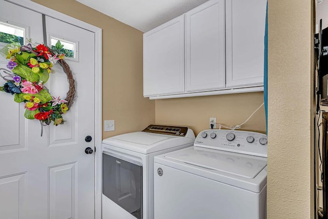 360 Cathy St, Branson, MO 65616 - laundry area with washing machine and clothes dryer and cabinet space
