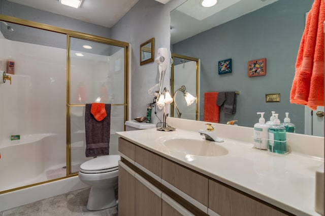 79 Anglers Pointe Dr Unit 5, Branson, MO 65616 - bathroom with a shower stall, toilet, and vanity