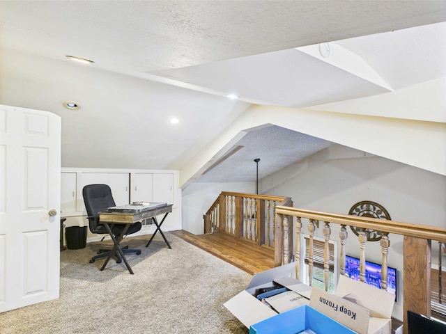 54 Southgate Dr, Harrison, AR 72601 - office area with carpet and a textured ceiling
