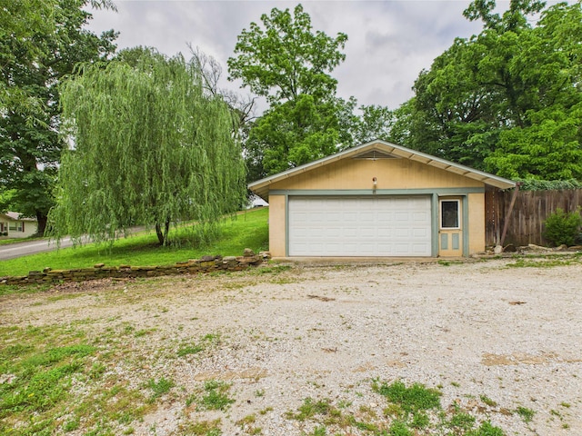 54 Southgate Dr, Harrison, AR 72601 - detached garage featuring view of wooded area