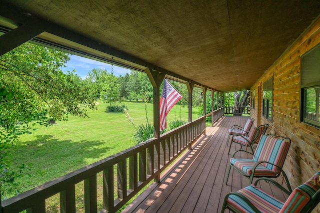 1288 County Road 334, Tecumseh, MO 65760 - deck with a yard