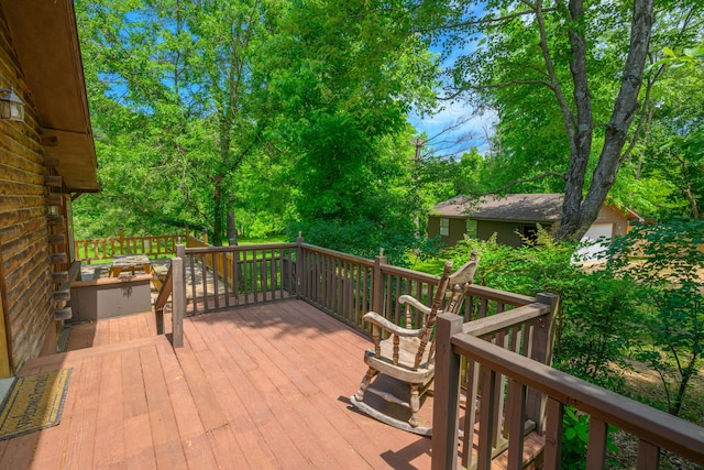 1288 County Road 334, Tecumseh, MO 65760 - view of wooden deck