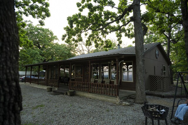 651/TBD Round Robin Ln, Yellville, AR 72687 - back of house with covered porch
