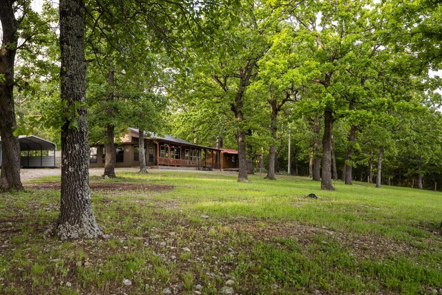 651/TBD Round Robin Ln, Yellville, AR 72687 - view of green lawn featuring a carport