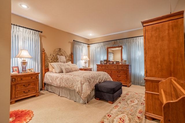 8326 Shinnecock Dr, Nixa, MO 65714 - carpeted bedroom featuring recessed lighting and ornamental molding