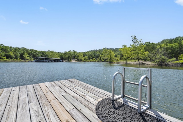 638 Double Day, Branson West, MO 65737 - dock area with a water view and a forest view