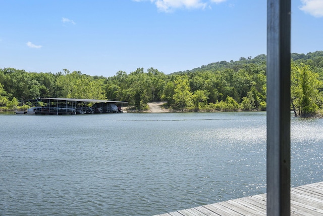 638 Double Day, Branson West, MO 65737 - dock featuring a water view and a wooded view