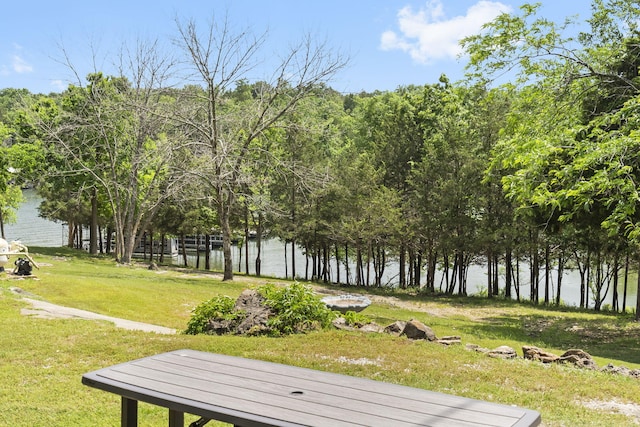 638 Double Day, Branson West, MO 65737 - view of green lawn featuring a water view
