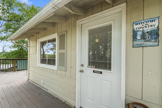 638 Double Day, Branson West, MO 65737 - property entrance with a wooden deck