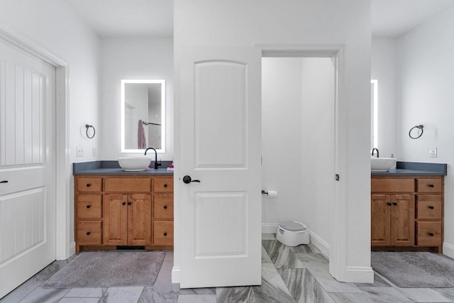 108 Island Green Dr, Republic, MO 65738 - full bath with vanity and marble finish floors