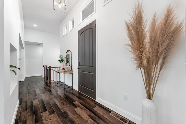 108 Island Green Dr, Republic, MO 65738 - entrance foyer featuring wood finished floors, recessed lighting, baseboards, and a towering ceiling