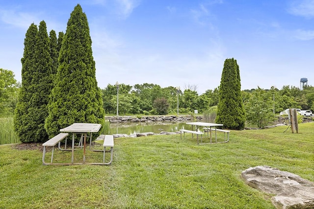180 Grace Chapel Rd Unit 321, Blue Eye, MO 65611 - view of grassy yard featuring a water view