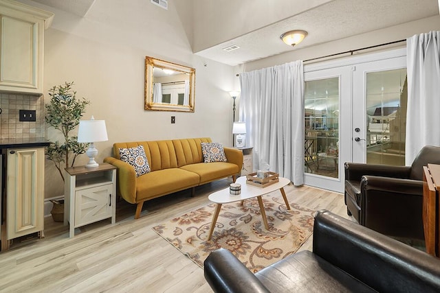 180 Grace Chapel Rd Unit 321, Blue Eye, MO 65611 - living room featuring light wood-type flooring and french doors