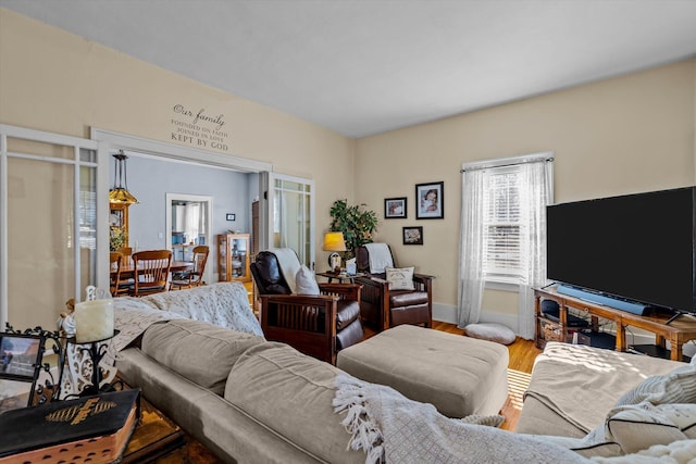 310 S Main St, Licking, MO 65542 - living room featuring wood finished floors and baseboards