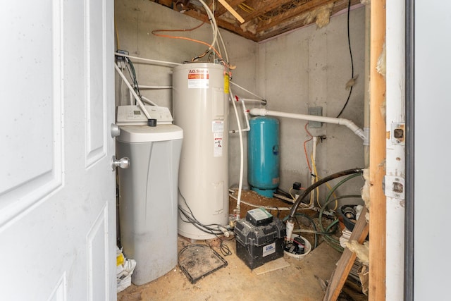 utilities featuring electric water heater
