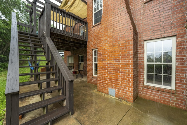 287 Appletree Dr, Ozark, MO 65721 - view of patio / terrace featuring stairway and a deck