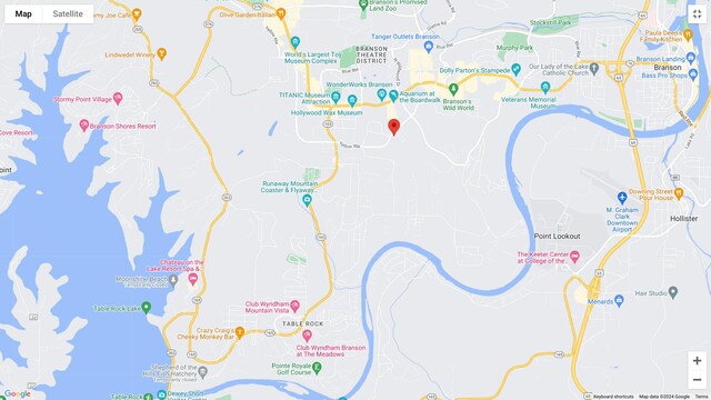 2800 Green Mountain Dr Unit 230, Branson, MO 65616 - map of property with streets / nearby areas