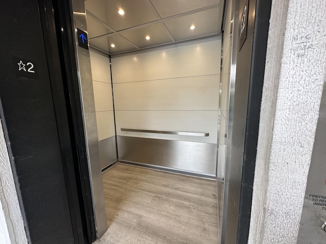 2800 Green Mountain Dr Unit 230, Branson, MO 65616 - elevator with wood finished floors and recessed lighting