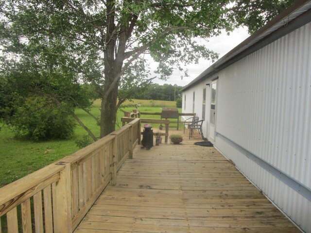 9065 County Road 3940, Mountain View, MO 65548 - wooden terrace featuring a lawn