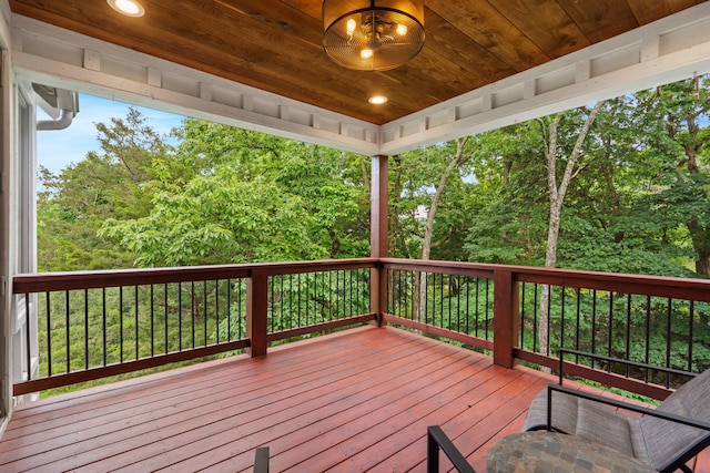 185 Appaloosa Trl, Saddlebrooke, MO 65630 - view of wooden deck