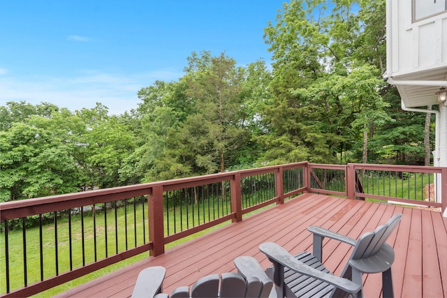 185 Appaloosa Trl, Saddlebrooke, MO 65630 - wooden terrace featuring a lawn