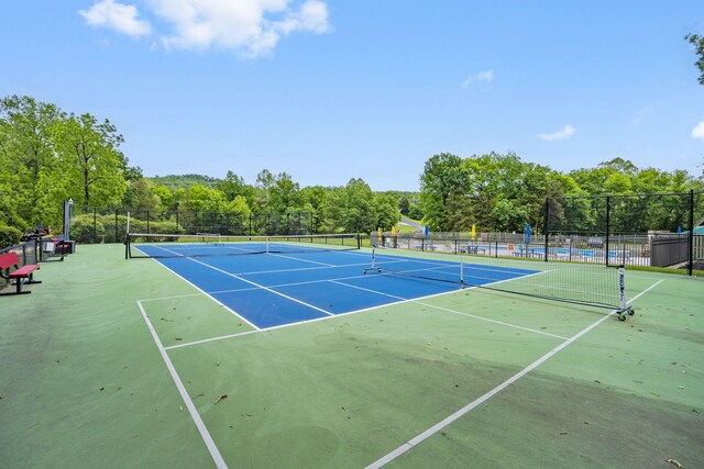 185 Appaloosa Trl, Saddlebrooke, MO 65630 - view of tennis court with community basketball court