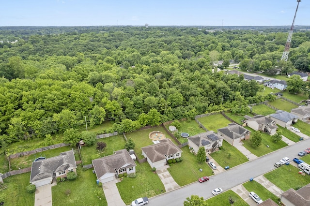 1206 S Solaira St, Ozark, MO 65721 - bird's eye view of a heavily wooded area