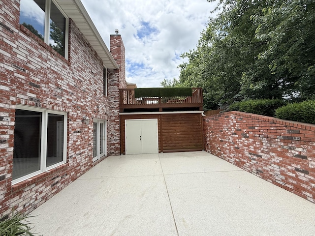 5135 S Clay Ave, Springfield, MO 65810 - view of patio / terrace with a deck