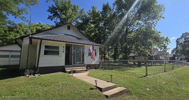 414 3rd St, Anderson, MO 64831 - view of front of property featuring entry steps and metal roof