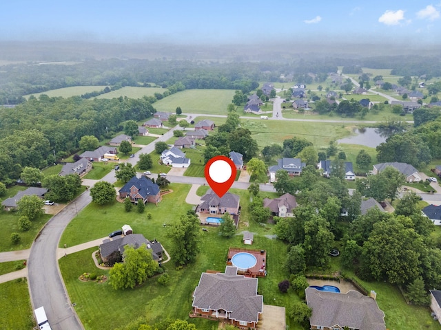 2421 Candlebark Ln, Lebanon, MO 65536 - aerial view of property's location with nearby suburban area and a large body of water