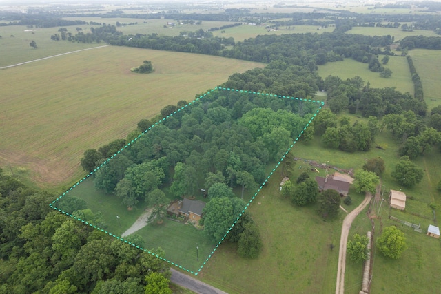 10703 Lawrence Unit 2230, Monett, MO 65708 - aerial view of sparsely populated area with property boundaries highlighted