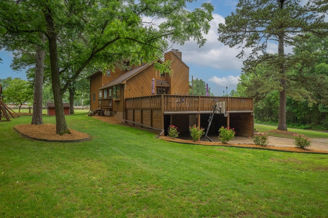 10703 Lawrence Unit 2230, Monett, MO 65708 - view of green lawn featuring a deck