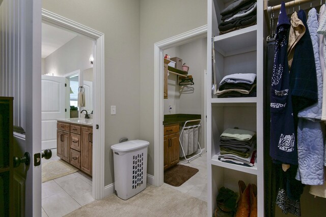 722 Seven Pines Dr, Saddlebrooke, MO 65630 - full bath with vanity and tile patterned flooring