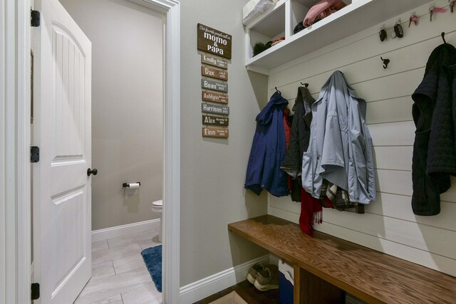 722 Seven Pines Dr, Saddlebrooke, MO 65630 - mudroom with baseboards and light tile patterned floors