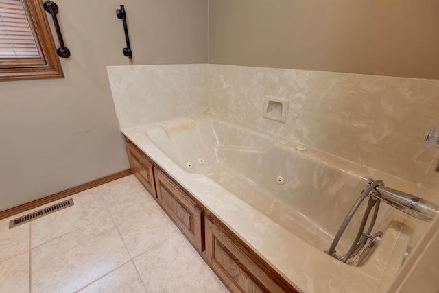 2117 E Wornall Pl, Springfield, MO 65804 - full bath with a jetted tub and tile patterned flooring