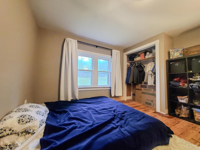 1010 Pine St, Cabool, MO 65689 - bedroom featuring wood finished floors and a closet