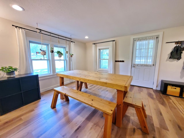 1010 Pine St, Cabool, MO 65689 - dining room featuring plenty of natural light, light wood-style floors, and recessed lighting