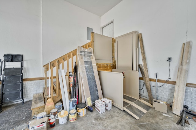 3596 E Montrose Ct, Springfield, MO 65809 - miscellaneous room featuring concrete floors