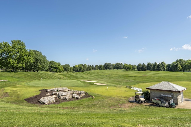 3596 E Montrose Ct, Springfield, MO 65809 - view of property's community featuring view of golf course, a yard, and view of scattered trees