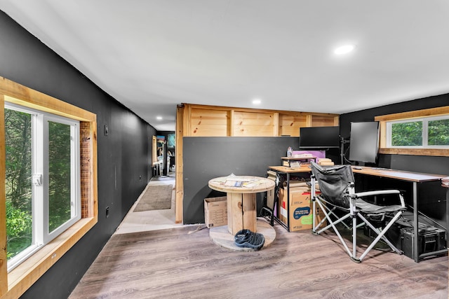 1939 E 540th Rd, Pleasant Hope, MO 65725 - office area with light wood finished floors and recessed lighting