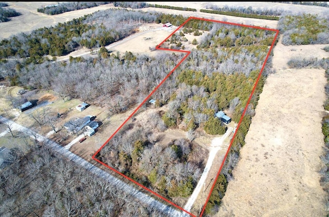 1939 E 540th Rd, Pleasant Hope, MO 65725 - view of rural area featuring property parcel outlined