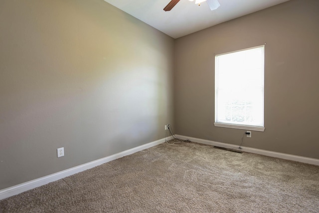 1214 Evington Ct, Springfield, MO 65803 - empty room with a ceiling fan, carpet, and baseboards