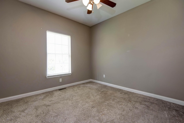 1214 Evington Ct, Springfield, MO 65803 - unfurnished room featuring ceiling fan, carpet flooring, and baseboards