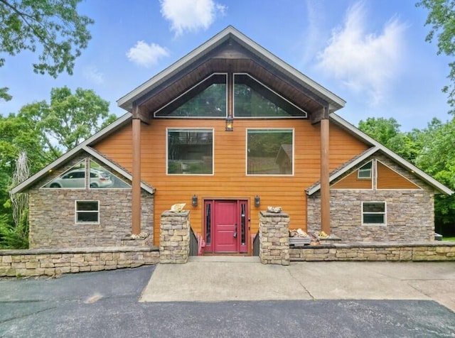 1041 Skyview Dr, Branson, MO 65616 - view of front of property with stone siding