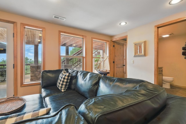 1041 Skyview Dr, Branson, MO 65616 - tiled living area featuring healthy amount of natural light and recessed lighting