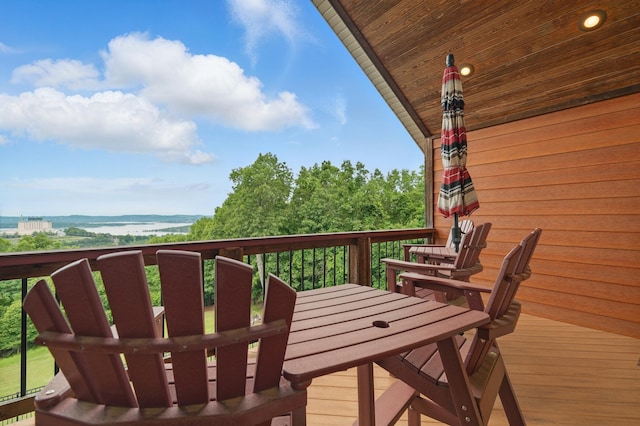 1041 Skyview Dr, Branson, MO 65616 - deck featuring outdoor dining area