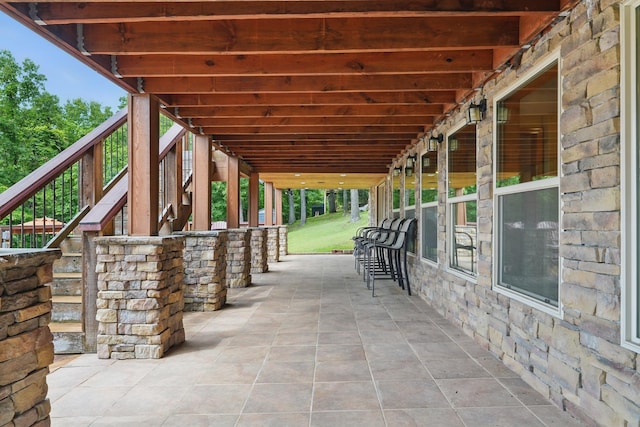 1041 Skyview Dr, Branson, MO 65616 - view of patio featuring stairway