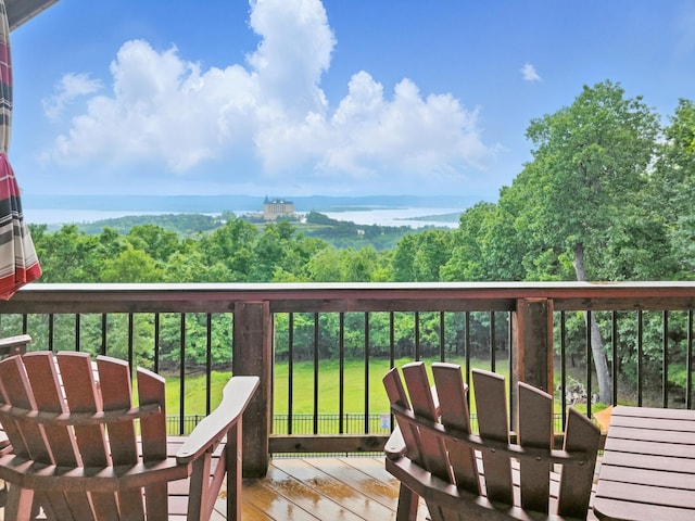 1041 Skyview Dr, Branson, MO 65616 - balcony with a deck with water view