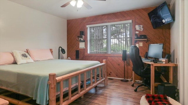 53 County Road 803a, Gainesville, MO 65655 - bedroom featuring wood walls and wood finished floors